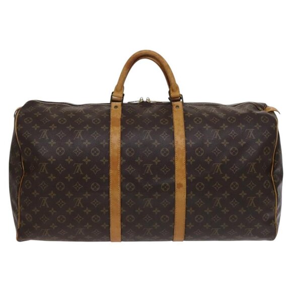 LOUIS VUITTON Monogram Keepall 60 Boston Bag M41422 LV Auth 113881 - Picture 1 of 16